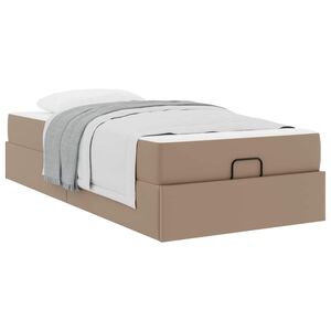 vidaXL Lovos rėmas su čiužiniu Kita 2 vnt. Gelsvai ruda PVC