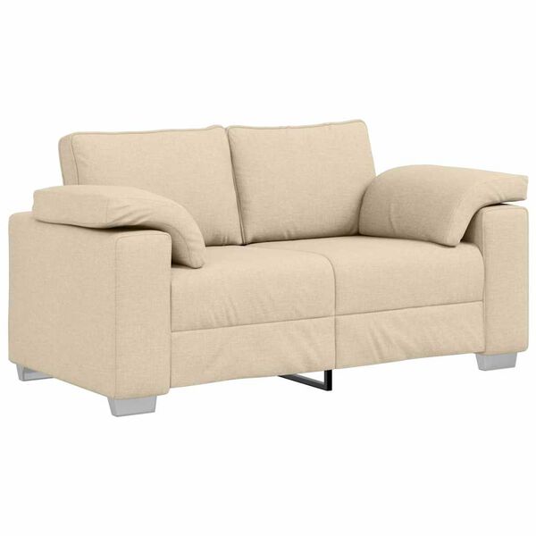 vidaXL Sofa 120cm Kreminė audinys