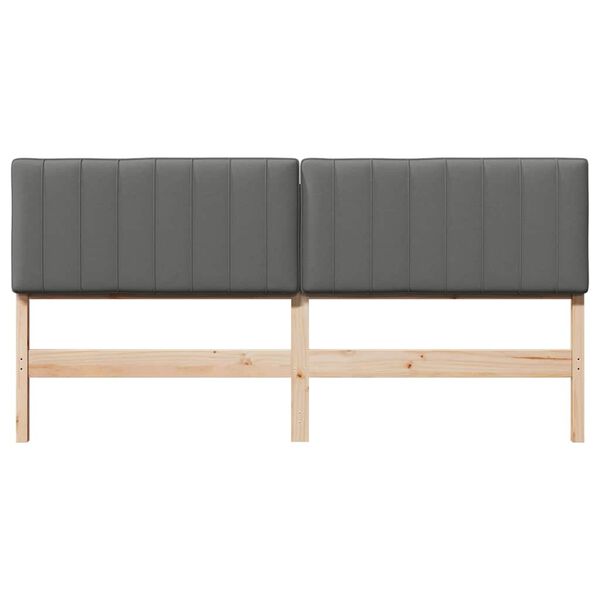 vidaXL Apmu&scaron;ta lovos galvūgalis Rudas ir &scaron;viesiai pilkas 180 cm