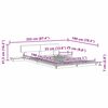 vidaXL Lovos rėmas Ruda 140 x 190 cm Medis