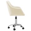 vidaXL Pasukamos valgomojo kėdės, 4vnt., kreminės spalvos, audinys
