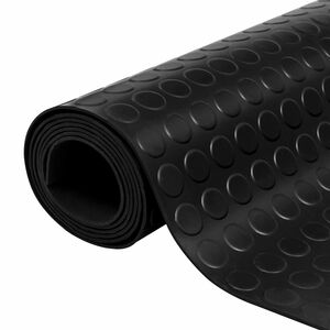 vidaXL Grindų kilimėlis Juoda 1 x 2 m Guma