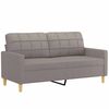 vidaXL Dvivietė sofa, taupe spalvos, 140cm, audinys