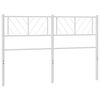 vidaXL Metalinis pakaitinis galvūgalis, baltos spalvos, 120cm