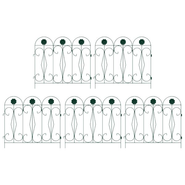 vidaXL Sodo tvora Grotelės Žalia 305,5 x 55,5 x 0,3 cm