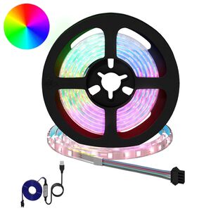 vidaXL LED juosta 2 vnt. Juoda ir permatoma Varis ir plastikas