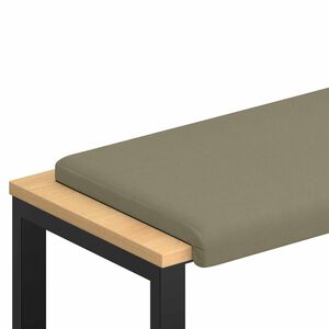 vidaXL Suoliuko pagalvė Tekstūruotas aksomas Chaki Gylis 35 cm