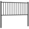 vidaXL Metalinis pakaitinis galvūgalis, juodos spalvos, 100cm