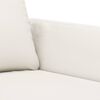 vidaXL Trivietė sofa, kreminės spalvos, 180cm, dirbtinė oda