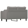 vidaXL Dvivietė sofa, tamsiai pilkos spalvos, 140cm, audinys