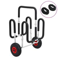 vidaXL Baidarės vežimėlis 2 lentoms, aliuminis, 90kg