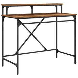 vidaXL Stalas Senovinis medis 100 x 50 x 90 cm Apdirbta mediena