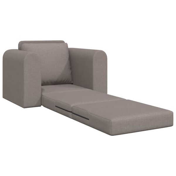 vidaXL Sofa lova Taupe 98 x 71 x 83 cm Aksomas