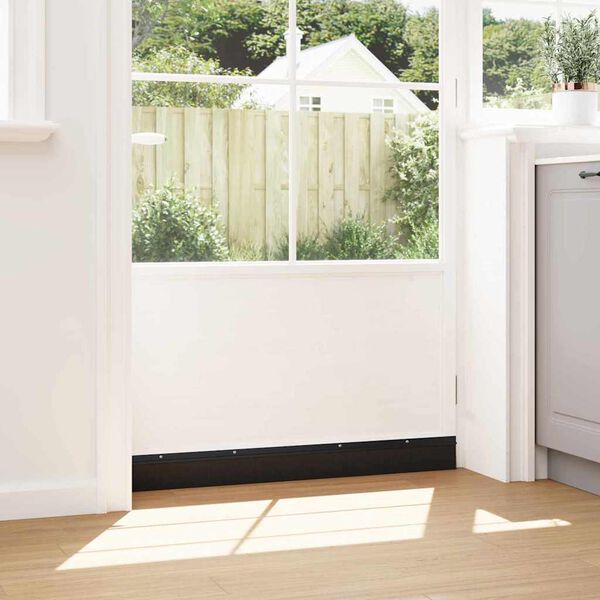 vidaXL Sukabinamų durų &scaron;epetėlių sandarikliai 6 pcs Juoda 100 cm