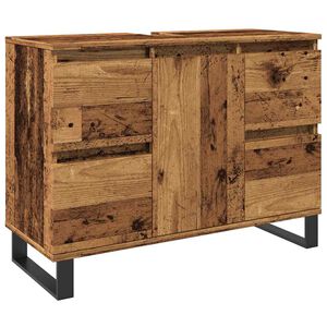 vidaXL Vonios kambario spintelė, medienos, 80x33x60cm, mediena
