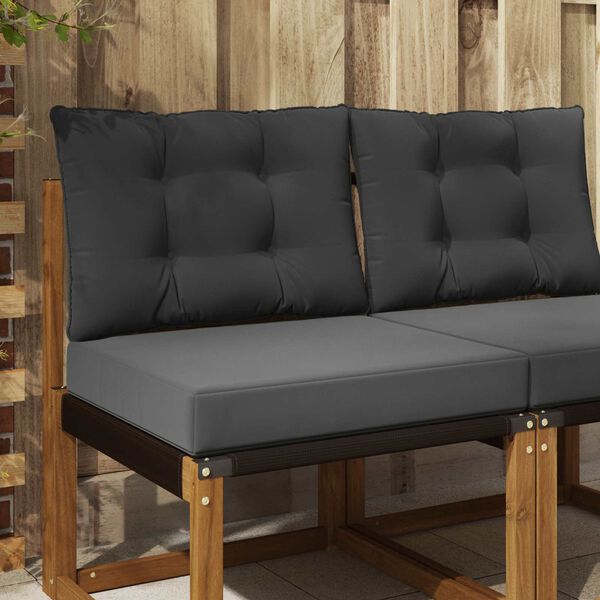 vidaXL Lauko sofa pagalvėlė 2 pcs Antracitas Poliesteris