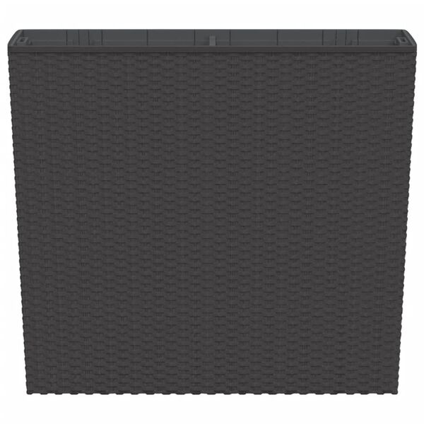 vidaXL Lovelis su i&scaron;imamu įdėklu, rudas, 12/44l, PP ratanas