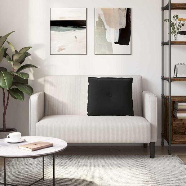 vidaXL Apsaugos Pagalvė Juoda 60 x 50 cm Kordūrinis audinys