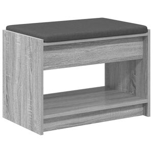 vidaXL Koridoriaus suolas Pilka Sonoma 63 x 38 x 45 cm