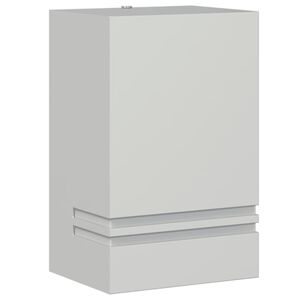 vidaXL Sieninis lauko šviestuvas, sidabrinis, nerūdijantis plienas