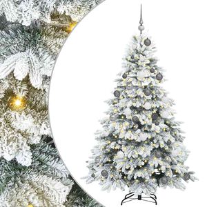 vidaXL Dirbtinė Kalėdų eglutė su 300 LED Balta 180 cm PE ir PVC