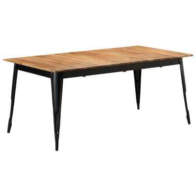 vidaXL Valgomojo stalas, 180x90x76 cm, akacijos medienos masyvas