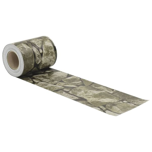 vidaXL Sodo pertvaros, 2vnt., pilkos, 35x0,19m, PVC, akmens imitacija