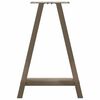 vidaXL Valgomojo stalo kojos, A formos, 2 vnt., 50x(72-73) cm, plienas