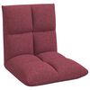 vidaXL Grindų kėdė Vyno raudona 50 x 61 x 57 cm audinys