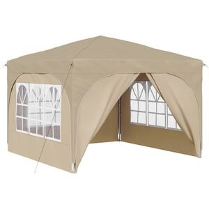 vidaXL Pop-up &scaron;ventinis palapinė 290 x 290 x 245 cm Kreminė