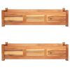 vidaXL Auk&scaron;ti sodo loveliai, 2vnt., 100x30x25cm, akacijos mediena