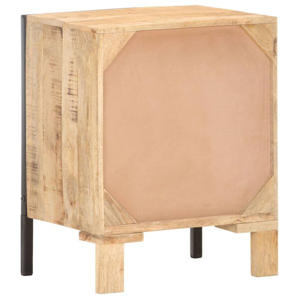 vidaXL Naktinė spintelė, 40x30x50cm, neapdorota mango mediena