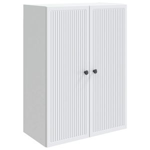 vidaXL Prie sienos montuojama spinta Balta 66 x 34,5 x 90 cm