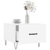vidaXL Kavos staliukai, 2vnt., balti, 50x50x40cm, mediena, blizgūs