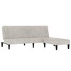 vidaXL Dvivietė sofa-lova su taburete, &scaron;viesiai pilka, audinys