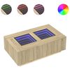 vidaXL Kavos staliukas su Infinity LED, ąžuolo, 116x69x40cm