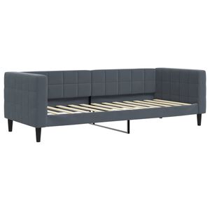 vidaXL Sofa, tamsiai pilkos spalvos, 80x200cm, aksomas