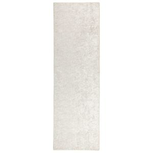 vidaXL Kilimas Kreminė 50 x 100 cm 100% poliesteris 3 mm Plaunamas