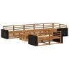 vidaXL Lauko sofos komplektas 9 pcs