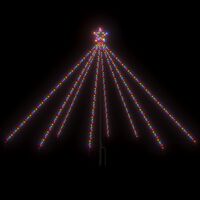 vidaXL Kalėdų eglutės girlianda, 400 įvairiaspalvių LED lempučių, 2,5m