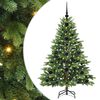 vidaXL Dirbtinė Kalėdų eglutė su 150 LED Žalia 120 cm PE ir PVC