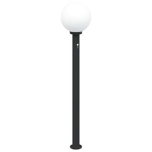 vidaXL Apsauginis stulpelis su jutikliu, 120 cm, juodas, IP44