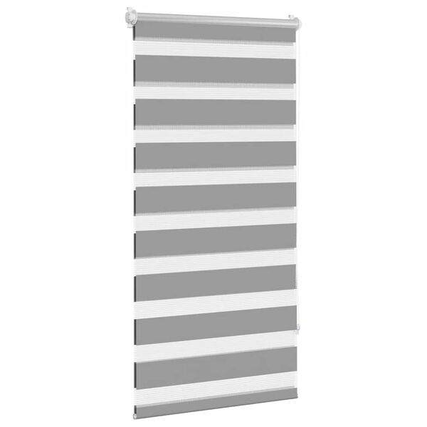 vidaXL Zebra Žaliuzė, Roletas 80 x 150 cm, Pilkas