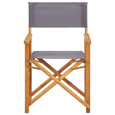 vidaXL Režisieriaus kėdės, 2 vnt., akacijos medienos masyvas