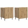 vidaXL &Scaron;alia lovos spintelė 2 pcs Artisano ąžuolo 43 x 34,5 x 52 cm