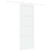 vidaXL Slankios durys 78 x 211 cm Apdirbta mediena Balta