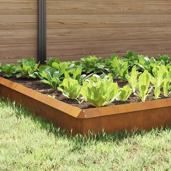 vidaXL Sraigių tvoros 12 pcs Rūdijanti