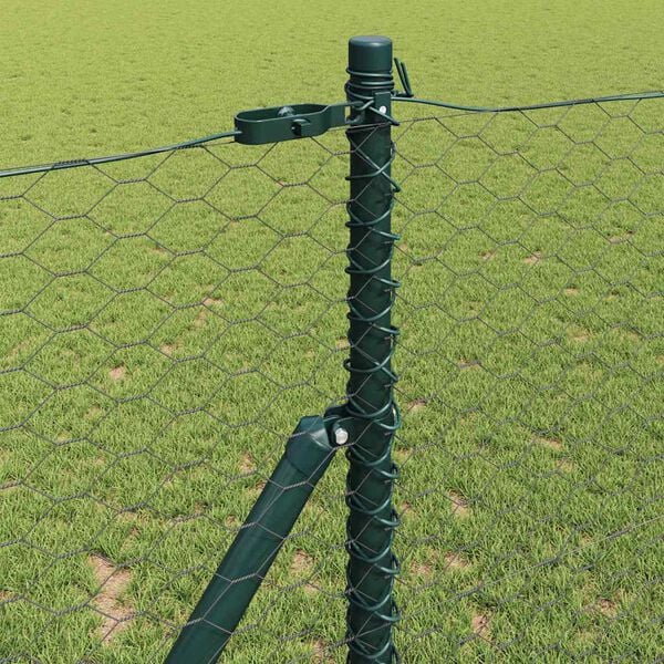 vidaXL Tvorelės stulpas Pilka 100 x 1 m (36 mm tinklelis)