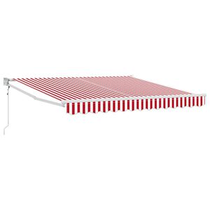 vidaXL I&scaron;traukiama markizė Raudona 300 x 250 cm Poliesteris ir Metalas