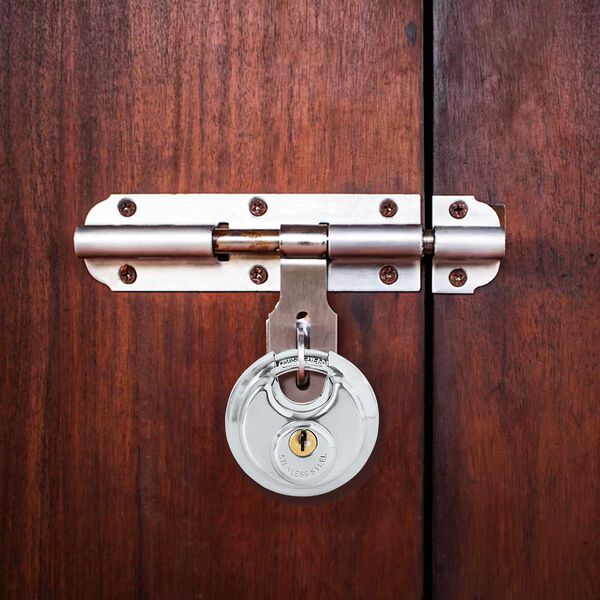 vidaXL Diskiniai užraktai su rakteliais Sidabro Nerūdijantis Plienas